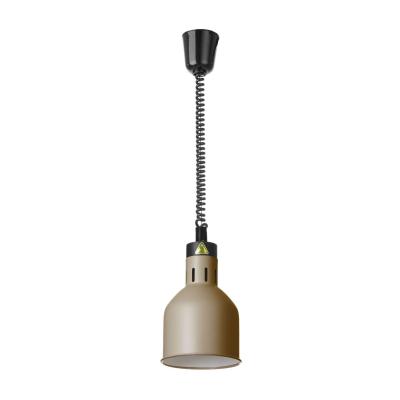 Výškově nastavitelná ohřívací lampa válcová, HENDI, Béžová, 230V/250W, ⌀175x(H)250mm | 273784